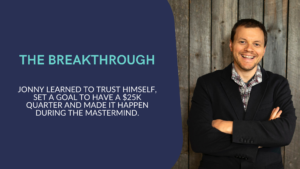 Through the coachingMBA Jonny was able to transform his business and become a six figure coach